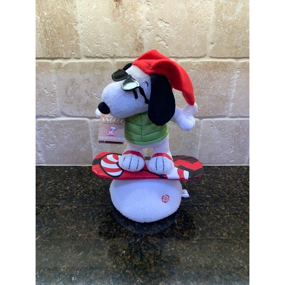 2014 Hallmark Snowboard Snoopy with Sound and Motion Christmas NWT - Picture 1 of 7